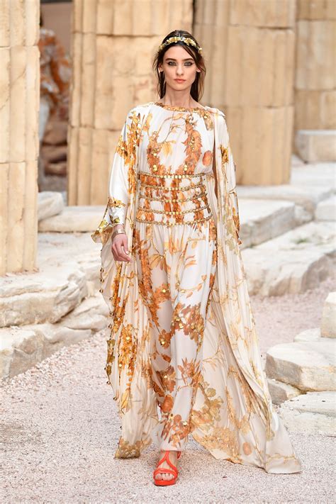 chanel cruise 2018 dress|Chanel greek goddess collection.